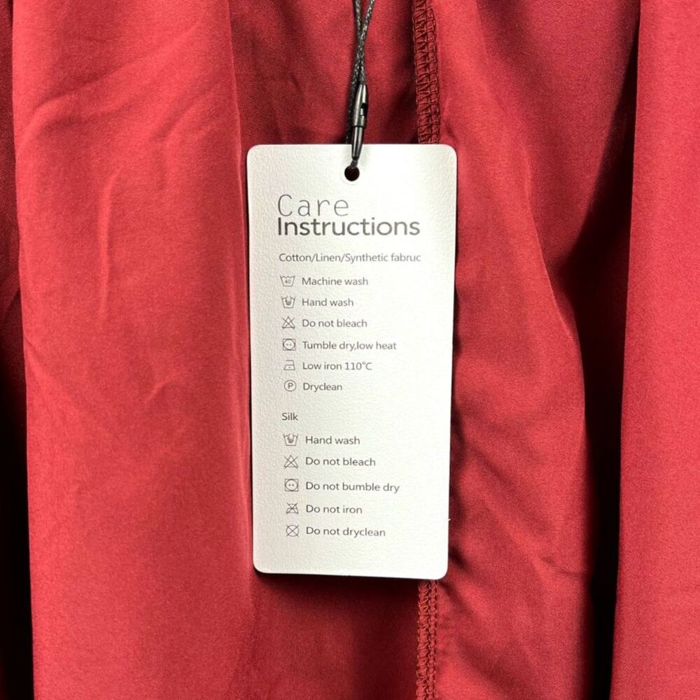 Byinns Open Tie Back Square Neck Lantern LS Elastic Waist Mini Dress SZ XXL:NWT - Picture 13 of 16